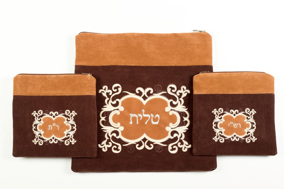 סט תיקי טלית רשי ור"ת -ענן