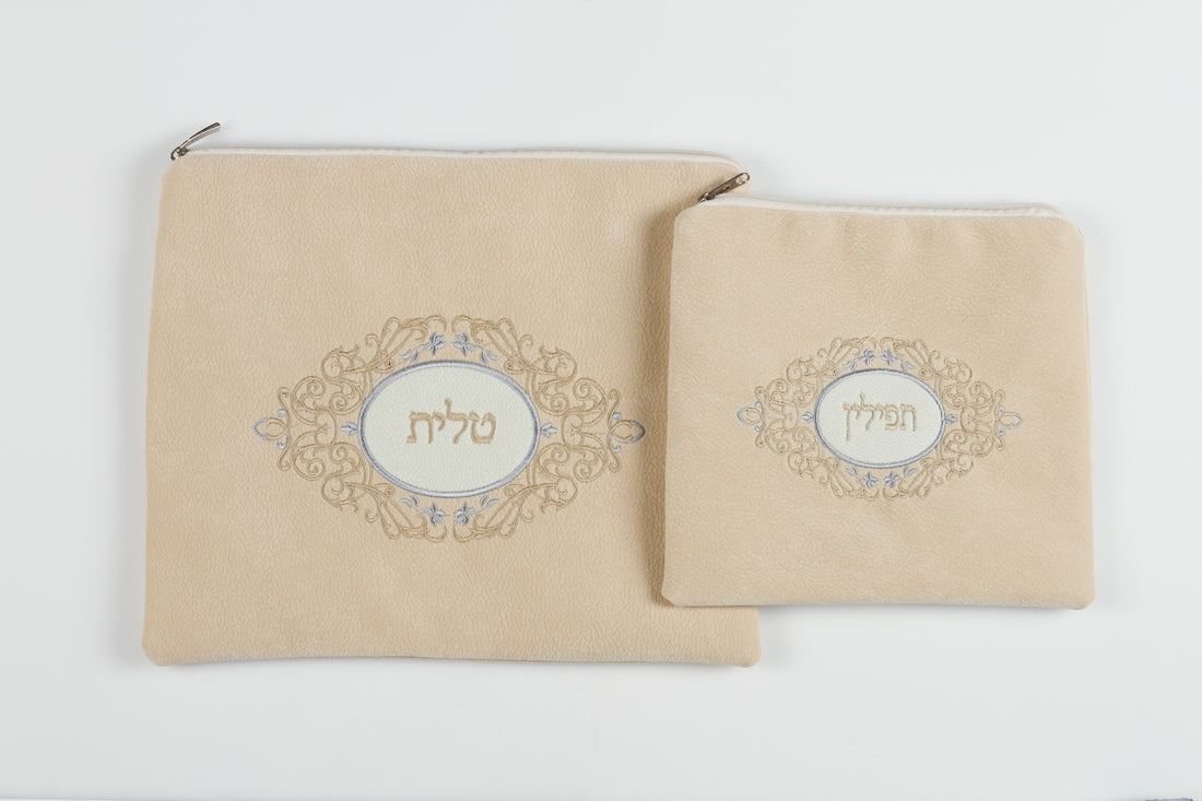 סט תיקי טלית ותפילין - ביצה