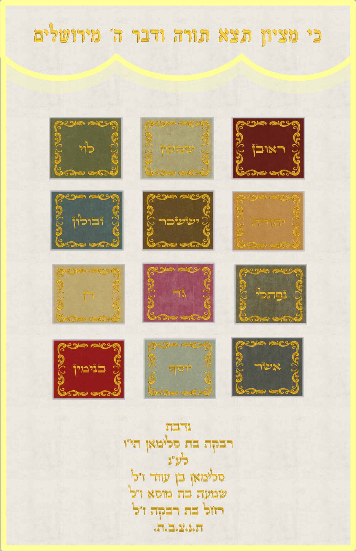 פרוכת השבטים